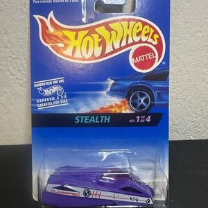 Vintage 1996 hot wheels Stealth Purple Toy Car